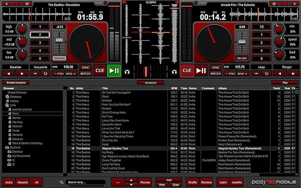 open zoom image for PCDJ RED Mobile 2 DJ Software, Mac and Windows, Screenshot