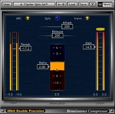 open zoom image for Waves Native Gold Bundle (Windows and Macintosh), Renaissance Compressor