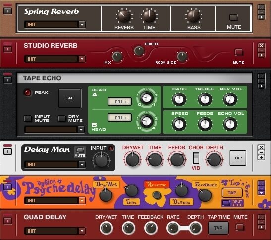 open zoom image for Native Instruments Guitar Rig Software Edition (Macintosh and Windows), Time Based Effects