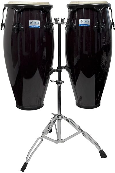 open zoom image for Rhythm Tech Eclipse Conga Set (with Stand), Black