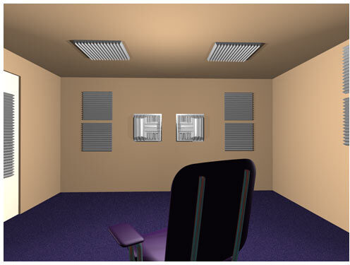 open zoom image for Auralex Deluxe Plus Roominator Kit ROOMDLXPLUS, Installed, Rear