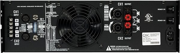 open zoom image for QSC RMX 4050HD Power Amplifier, Rear