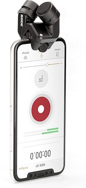 open zoom image for Rode iXY Stereo Recording Microphone for iPhone and iPad with 30-Pin Connector, New, Action Position Back