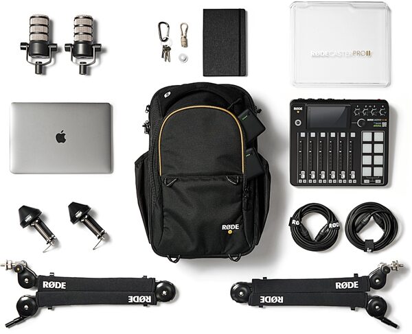 open zoom image for Rode Backpack for the RODECaster Pro II, New, Action Position Back