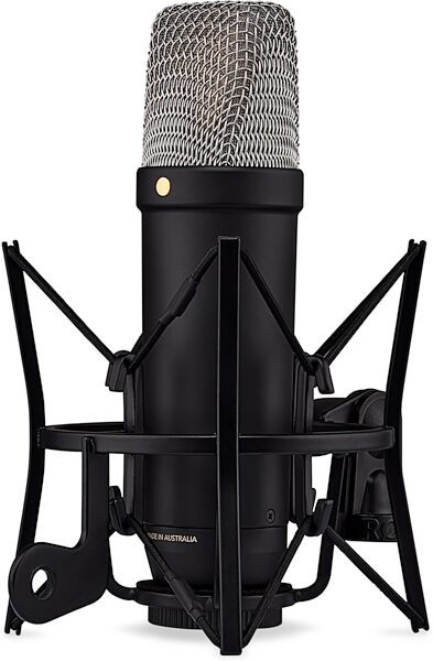 open zoom image for Rode NT1 5th Generation Hybrid XLR/USB Condenser Microphone, Black, Action Position Back