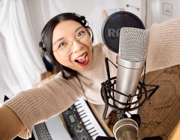 open zoom image for Rode NT1-A Studio Condenser Microphone, In Use