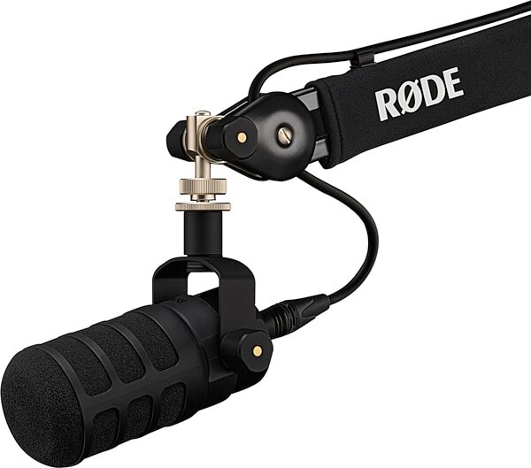 open zoom image for Rode PodMic USB Ultraversatile Dynamic USB + XLR Microphone, Black, Action Position Back