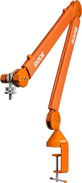 open zoom image for Rode PSA1 Plus Swivel-Mount Studio Arm Microphone Stand, Orange, Action Position Back