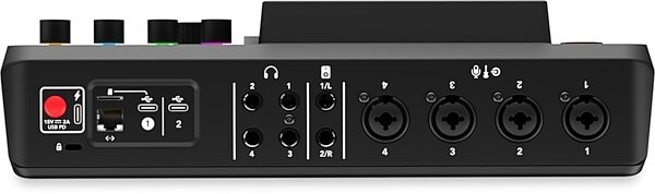 open zoom image for Rode RODECaster Pro II Audio Production Studio, Black, Action Position Back