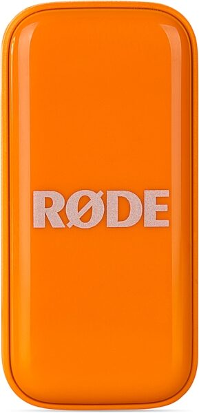 open zoom image for Rode Wireless Micro USB-C Compact Wireless Microphone System, Orange, Action Position Back
