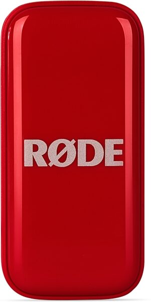 open zoom image for Rode Wireless Micro USB-C Compact Wireless Microphone System, Red, Open Box (Like New), Action Position Back