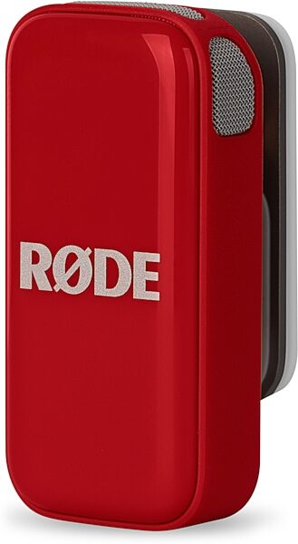 open zoom image for Rode Wireless Micro USB-C Compact Wireless Microphone System, Red, Open Box (Like New), Action Position Back