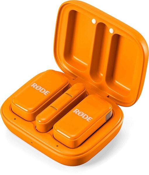 open zoom image for Rode Wireless Micro USB-C Compact Wireless Microphone System, Orange, In Case