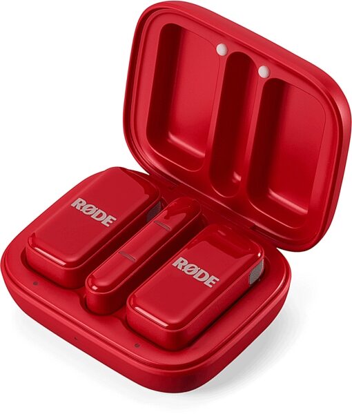 open zoom image for Rode Wireless Micro USB-C Compact Wireless Microphone System, Red, Open Box (Like New), In Case