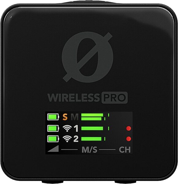 open zoom image for Rode Wireless PRO Dual-Channel Wireless Microphone + Recording System, New, RX Front