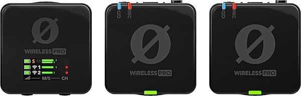 open zoom image for Rode Wireless PRO Dual-Channel Wireless Microphone + Recording System, New, 3 Front