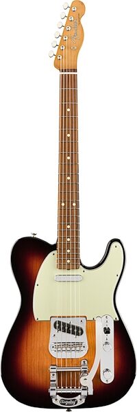 open zoom image for Fender Vintera '60s Telecaster Electric Guitar with Bigsby Tremolo, Pau Ferro Fingerboard (with Gig Bag), Action Position Back