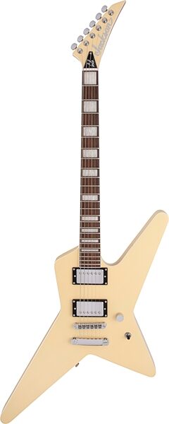 open zoom image for Jackson PRO Series Star Gus G Signature Electric Guitar, Star Ivory, Open Box (Very Good), Action Position Back