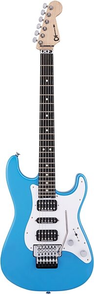 open zoom image for Charvel Pro-Mod So-Cal Style1 SC3 HSH FR Electric Guitar, Robin Egg, Open Box (Like New), Action Position Back