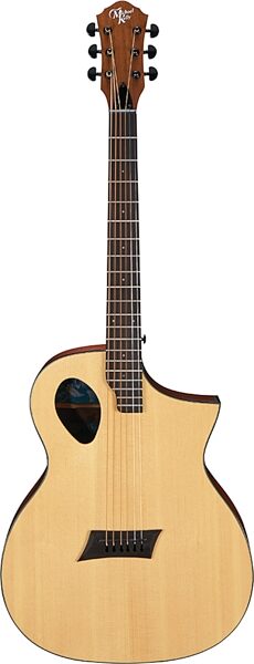 open zoom image for Michael Kelly Forte Port Acoustic-Electric Guitar, Natural, Action Position Back