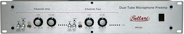 open zoom image for Bellari RP220 Dual Tube Microphone Preamp, Main