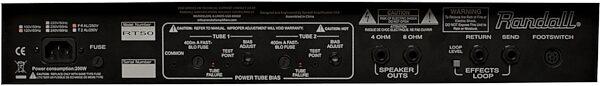 open zoom image for Randall RT50C Guitar Combo Amplifier (50 Watts, 1x12"), Rear