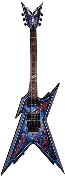 open zoom image for Dean Razorback DB Floyd Electric Guitar (with Case), DNA Splatter