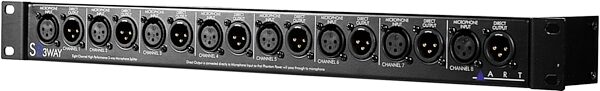 open zoom image for ART S83WAY 8-Channel Three-Way Microphone Splitter, Open Box (Like New), Angle