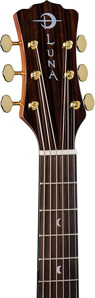 open zoom image for Luna Safari Stallion Travel Acoustic-Electric Guitar (with Gig Bag), New, Action Position Back
