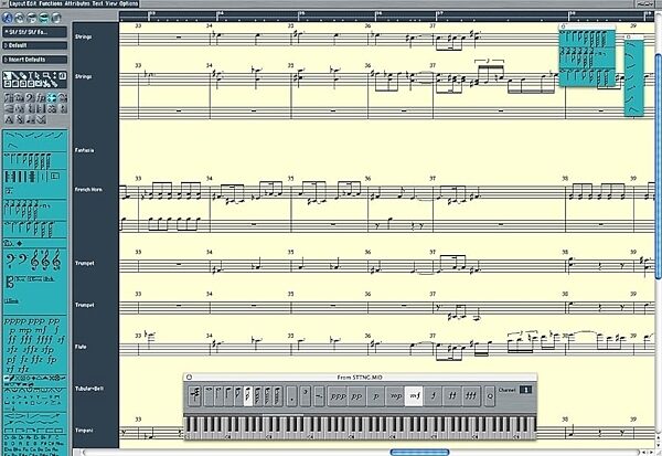 open zoom image for Emagic Logic Platinum (Macintosh), Score