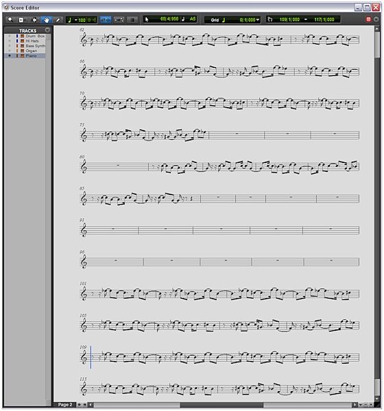 open zoom image for M-Audio Pro Tools M-Powered Recording Software, Score Editor