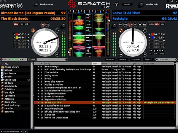 open zoom image for Rane Serato Scratch Live (Macintosh and Windows), Screenshot
