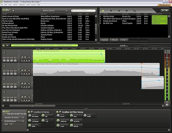 open zoom image for Numark MixMeister Studio DJ Software (Windows), Screenshot 2