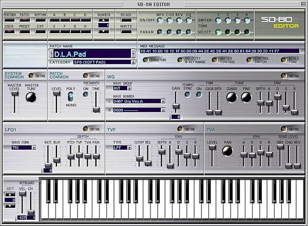 open zoom image for Edirol SD80 Studio Canvas USB MIDI Sound Module and Synthesizer, Screenshot