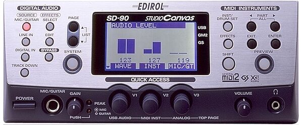 open zoom image for Edirol SD90 Studio Canvas USB MIDI/Audio Module, Main