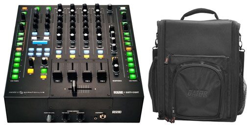 open zoom image for Rane Sixty-Eight Professional 4-Channel Mixer with USB and Serato DJ, With Gator Bag