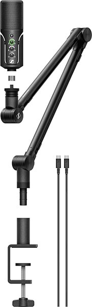 open zoom image for Sennheiser Profile Streaming Set: USB Condenser Microphone and Boom Arm, New, Action Position Back