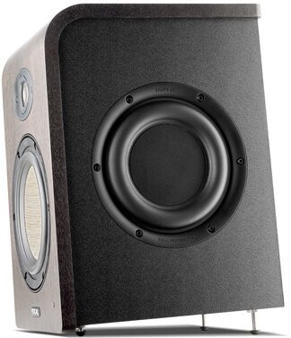 open zoom image for Focal Shape 65 Active Powered Studio Monitor, Dark Walnut, Angled Front