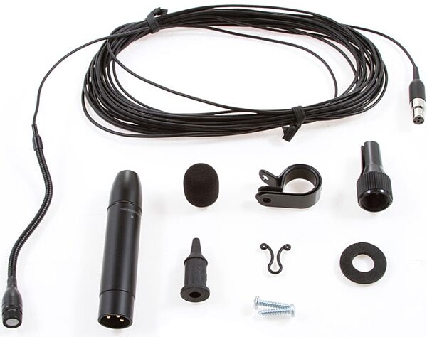 open zoom image for Shure MX202 Hanging Condenser Microphone, Black, In-Line Preamp with 3-pin XLR Output, MX202B/N, No Capsule, Mic With Included Accessories