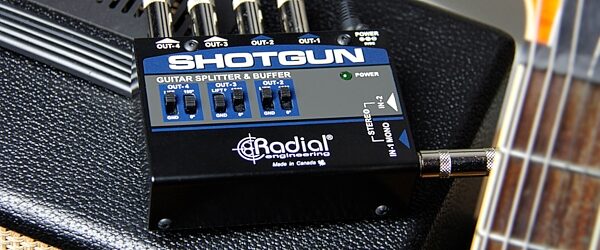 open zoom image for Radial Engineering Shotgun 4 Output Guitar Splitter, New, Action Position Back