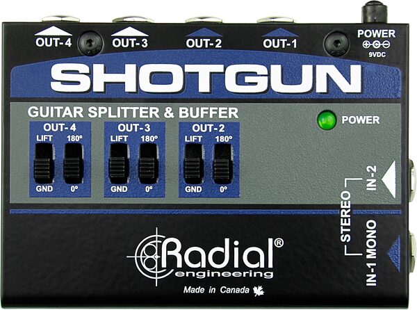 open zoom image for Radial Engineering Shotgun 4 Output Guitar Splitter, New, Main