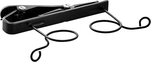 open zoom image for Shure RK187T2 Dual Tie Clip for Lavalier Microphones, Black, Action Position Back