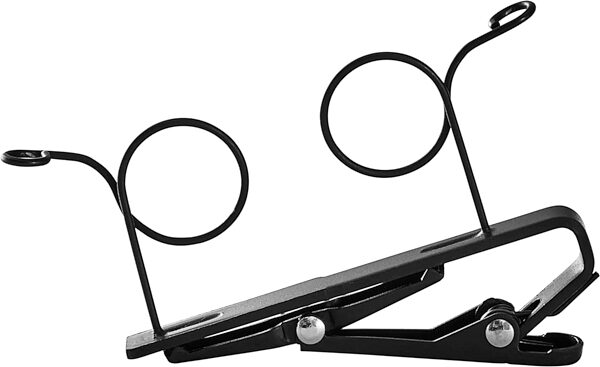 open zoom image for Shure RK187T2 Dual Tie Clip for Lavalier Microphones, Black, Action Position Back