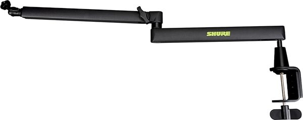 open zoom image for Shure by Gator SH-BROADCAST2 Low-Profile Desktop Boom Microphone Stand, Black, Action Position Back