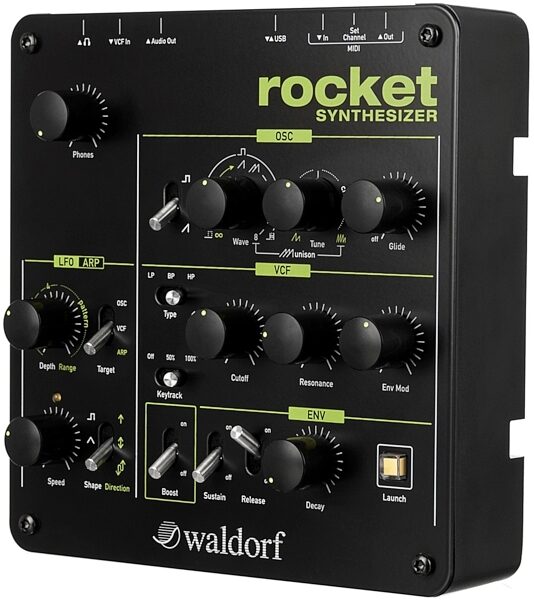 open zoom image for Waldorf Rocket Analog Synthesizer, Side