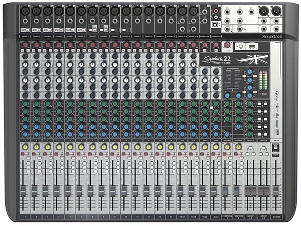 open zoom image for Soundcraft Signature 22 MTK Multi-Track Mixer, 22-Channel, Main