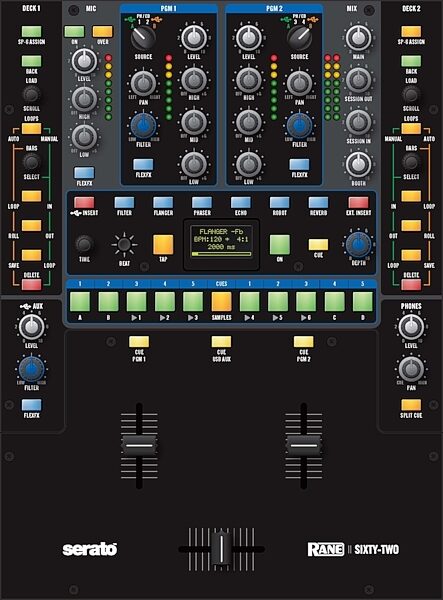 open zoom image for Rane SIXTY-TWO Mixer for Serato DJ, Top