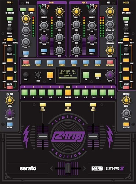 open zoom image for Rane SIXTY-TWO Z-Trip's Z Mixer, Top