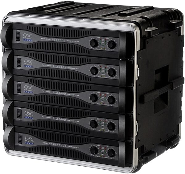 open zoom image for SKB 10 Unit Effects Rack Mount Case, Loaded with Optional Gear