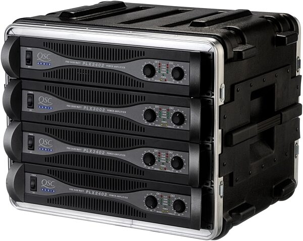 open zoom image for SKB 8 Unit Effects Rack Mount Case, Loaded with Optional Gear